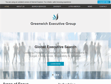 Tablet Screenshot of greenwichexecutivegroup.com